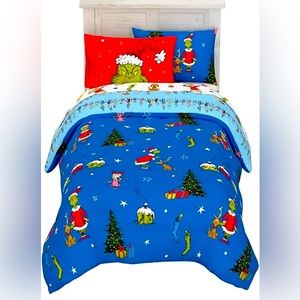 Dr Seuss the grinch 5 pcs twin bed set brand new